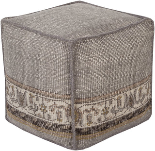 Surya Zahara ZHPF-002 Gray Pouf