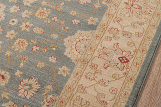 Momeni Ziegler ZE-01 Blue Area Rug Closeup