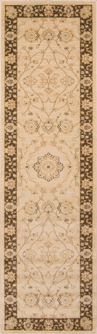 Momeni Ziegler ZE-01 Brown Area Rug Closeup