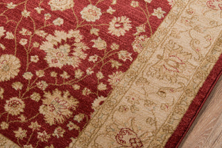 Momeni Ziegler ZE-01 Red Area Rug Closeup