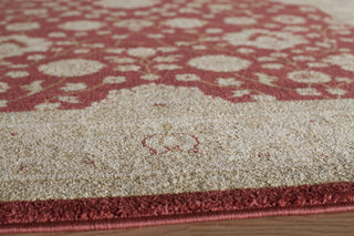 Momeni Ziegler ZE-01 Red Area Rug Closeup