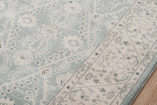 Momeni Ziegler ZE-08 Blue Area Rug Closeup