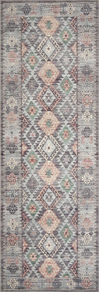 Loloi II Zion ZIO-01 Grey/Multi Area Rug 2'6''x 7'6'' Runner