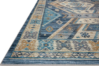 Loloi II Zion ZIO-02 Ocean/Gold Area Rug Corner