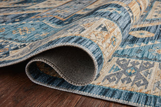 Loloi II Zion ZIO-02 Ocean/Gold Area Rug Rolled