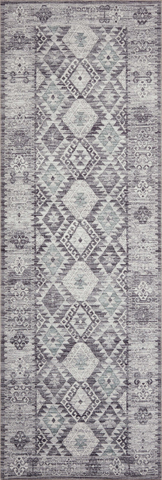 Loloi II Zion ZIO-03 Charcoal/Slate Area Rug 2'6''x 7'6'' Runner