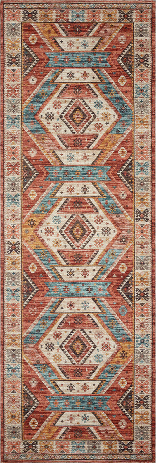 Loloi II Zion ZIO-05 Red/Multi Area Rug 2'6''x 7'6'' Runner