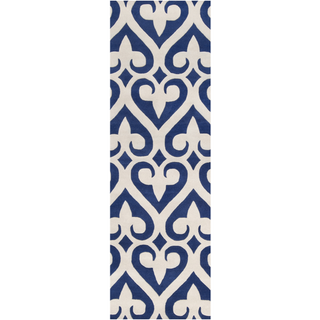 Surya Zuna ZUN-1050 Cobalt Area Rug by Jill Rosenwald 2'6'' X 8' Runner