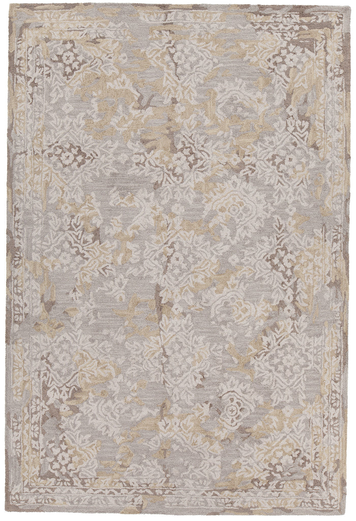 Chandra Zyana ZYA-43900 Grey/Brown/Gold/Beige Area Rug main image