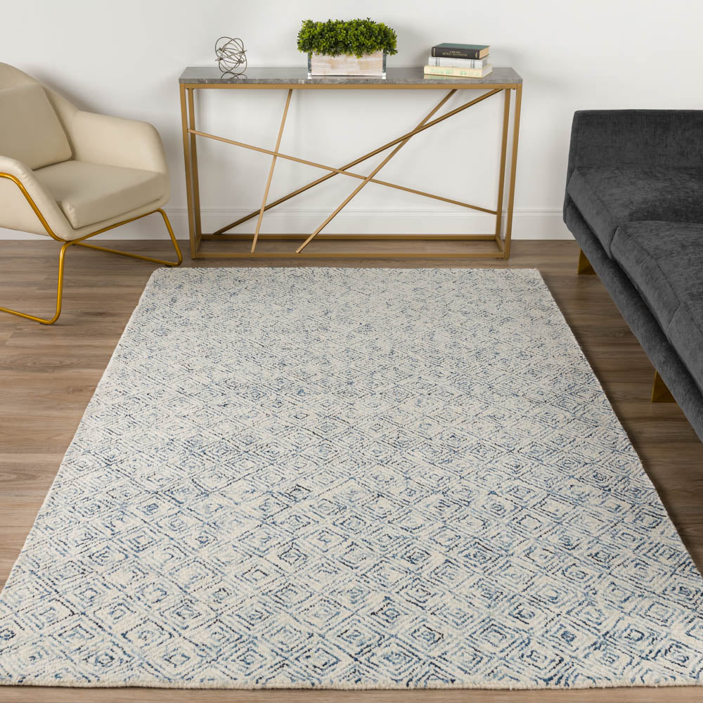 Dalyn Zoe ZZ1 Navy Area Rug Room Scene Featured