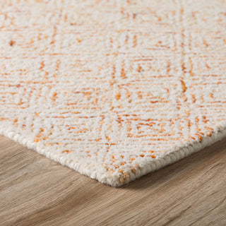 Dalyn Zoe ZZ1 Orange Area Rug Corner