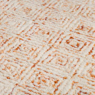 Dalyn Zoe ZZ1 Orange Area Rug Close Up 