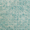 Dalyn Zoe ZZ1 Teal Area Rug Close Up 