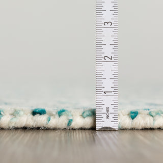 Dalyn Zoe ZZ1 Teal Area Rug Pile Height