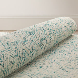 Dalyn Zoe ZZ1 Teal Area Rug Rolled