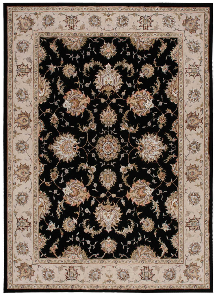 Nourison Serenade SRD01 Black Area Rug by Michael Amini