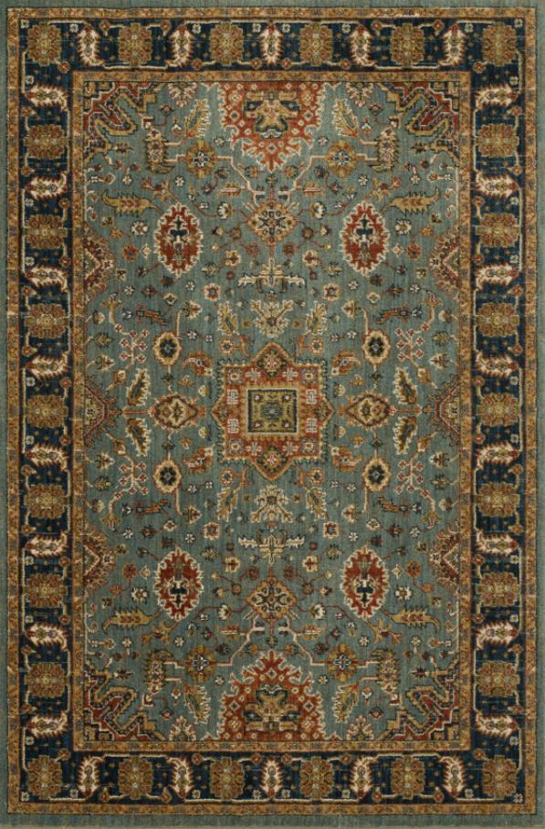 Karastan Spice Market Deir Aquamarine Area Rug Main Image 