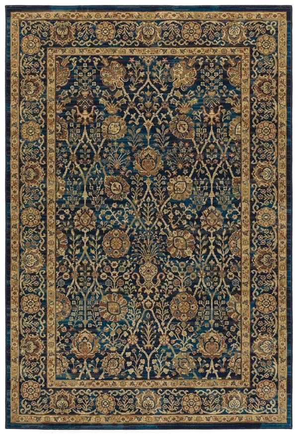Oriental Weavers Ankara 501K5 Blue/Gold Area Rug Main Image  Featured